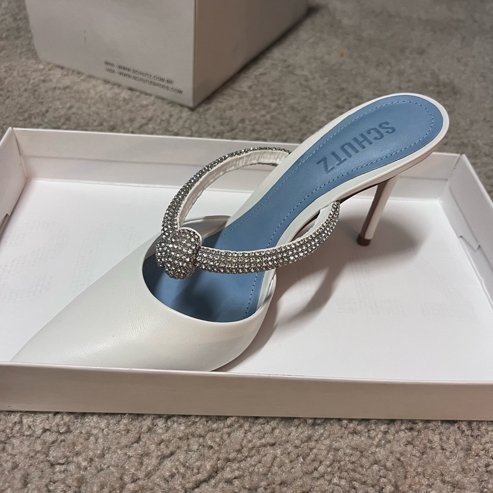 Schutz Pearl Napa Leather Pump